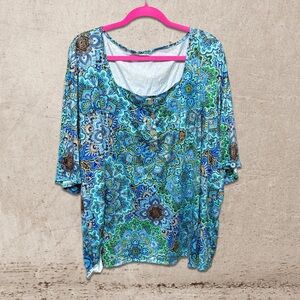Jersey Square Neck Shirt NWOT